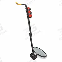 SEE ALL INDUSTRIES Inspection Mirror: 12 in Dia Mirror Size, Mirr. Mat. Glass, Mirr. Shp. Round (MPN DUC-12C). Key specifications — attr1004918: SEE ALL INDUSTRIES; attr1004923: Metal; attr1016088: Wheels Included.