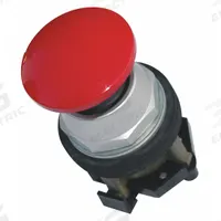 EATON Mushroom Head Push Button: Non-Illuminated, Mushroom Head Profile, Metallic, 30 mm, 1NO (MPN HT8AERA). Key specifications — Brand: EATON; Action: Momentary; Series: HT800; Push Button Material Type: Metallic.