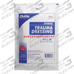 FIRST AID ONLY Multi-Trauma Dressing: 30 in Dressing Lg, 12 in Dressing Wd, Cotton, Sterile, 50 PK (MPN M240). Key specifications — Water Resistance: Not Water Resistant; Unitized: Unitized; Standards: ANSI/ISEA Z308.1-2015; Manufacturer Part Number: M240; Package Type: Box; Product Type: Multi-Trauma Dressing; Sterility: Sterile; Brand: FIRST AID ONLY.