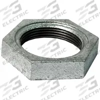 APPROVED VENDOR Hex Locknut: Locknut, 1 1/4 in, NPT Threaded, Malleable Iron (MPN 783YE2)