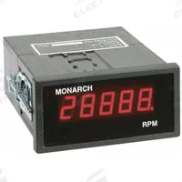 MONARCH Panel Tachometer: 5 RPM Min RPM, 99,999 RPM Max RPM, 0.005% of Reading RPM Accuracy, 1 RPM (MPN 6140-080). Key specifications — Input Voltage: 100V to 240V AC; Output Current: 5 mA; Output Voltage: 5V DC; RPM Accuracy: 0.005% of Reading; Brand: MONARCH.
