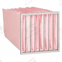 GRAINGER Pocket Air Filter: 20 in x 20 in x 30 in, MERV 13, Pink, Synthetic, 8 Pockets (MPN 3XJ89). Key specifications — Display Sell UOM: EA; Brand: GRAINGER; Media Material: Synthetic; Performance Rating: MERV 13.