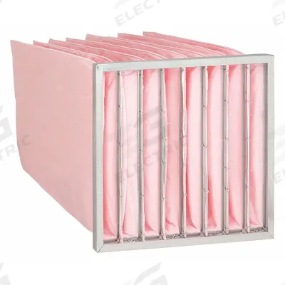 GRAINGER Pocket Air Filter: 20 in x 20 in x 30 in, MERV 13, Pink, Synthetic - MERV 13 Pocket Air Filters