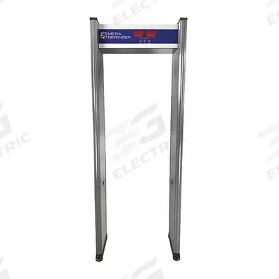 METAL DEFENDER Walk-Through Metal Detector: 1 Zone, 87 1/4 in x 27 3/4 in x 16 in - Standard Walk-Through Metal Detectors