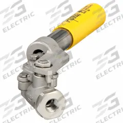 APOLLO Manual Two-Way Ball Valve: 1/4 in, Stainless Steel, Straight Valve Body, FNPT x FNPT, MPTFE (MPN 7650101A). Key specifications — Brand: APOLLO; Handle: Spring-Return Lever.