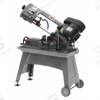 JET Band Saw: 7 1/2 in x 5 in, 80 to 200 SFPM, 45° , 90°, 9.0/4.5 A, 1 Phase, 115V AC (MPN 414453). Key specifications — attr313019: 9.0/4.5 A; attr313020: 1; attr313018: 45° , 90°; attr313016: 7-1/2 in x 5 in; attr313017: 80 to 200 SFPM; attr325084: JET.