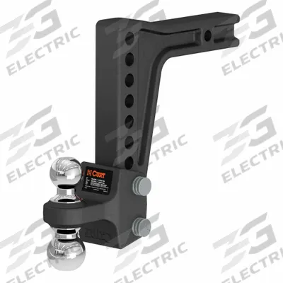 CURT Ball Mount: Universal, 2 in Compatible Ball Shank Dia, 2 in_2 5/16 in Ball Dia - Adjustable Hitches