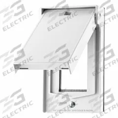 LEVITON Weatherproof Cover: Thermoplastic, Decora, Receptacles/Switches, 1 Gangs, White, Vertical (MPN 4998-W). Key specifications — Brand: LEVITON; Color: White; Compatible with Product Type: Switches; Compatible with Series: Decora; Mounting Orientation: Vertical.