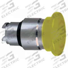 SCHNEIDER Mushroom Head Push Button: 22 mm Mounting Size, Metallic, Momentary (MPN ZB4BW453). Key specifications — Brand: SCHNEIDER; Action: Momentary; Series: XB4; Push Button Material Type: Metallic.