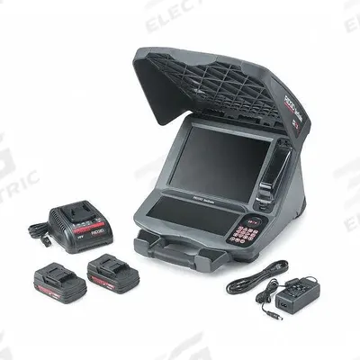 RIDGID Pipe Inspection Monitor: SeeSnake, 2 Batteries, LCD, USB Drive, 1024 x 768 - Ridgid Pipe Inspection Monitors