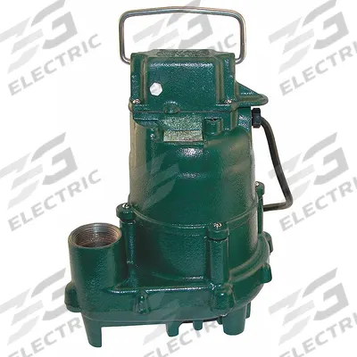ZOELLER Effluent Pump: 1/2 hp, 115V AC, Single Phase, 70 gpm Flow Rate @ 10' of Head - General Purpose Effluent Pumps