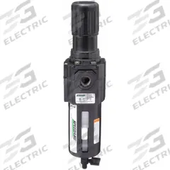 SPEEDAIRE Filter-Regulator: Std Duty Series, 3/8 in NPT, 163 cfm, 40 micron, 5 psi to 150 psi, 4ZK95. Key specifications — attr109419: SPEEDAIRE; attr109429: Aluminum; attr109463: No; attr109467: Rubber; attr109468: Standard Duty.