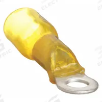 VELVAC Ring Terminal: Yellow, Heat Shrink Insulation, 3/8 in Stud Size, 12 AWG to 10 AWG Wire Sizes (MPN 37417). Key specifications — Brand: VELVAC.