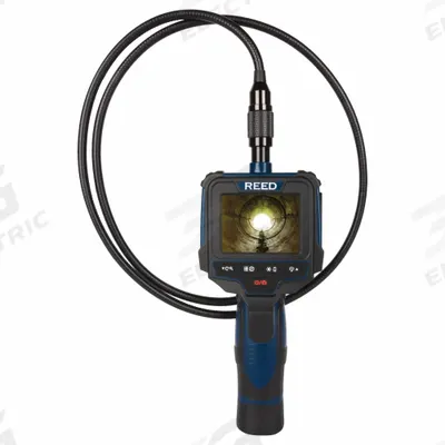 REED INSTRUMENTS Recordable Video Inspection Camera: 640 x 480, 39 in Shaft Lg - Standard Single View Borescopes