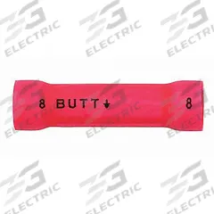 3M Butt Splice Connector: Red, Vinyl, For Wire Size 8 AWG – 8 AWG, 1,000 V, Pack Qty 200 (MPN MV8BCK). Key specifications — Brand: 3M.