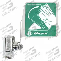HAWS Ball Valve: SP226PCP, Compatible with Haws, Brass/Stainless Steel, Silver. Key specifications — Manufacturer Part Number: SP226PCP; Includes: Flag; Material: Brass; Part: Push Handle with On/Off Valve; Compatible with Series: Haws; For Use With: Eyewash.