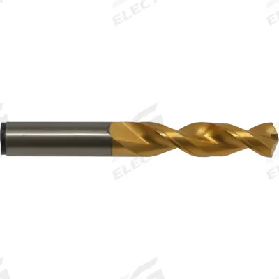 CLEVELAND Screw Machine Drill Bit: 33/64", 135° Split Point, TiN-Coated Cobalt - Cobalt Screw-Machine Length Drill Bits for Deep Hole-Drilling