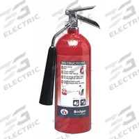 BADGER Fire Extinguisher: 5 lb Extinguisher Capacity, 5B:C, Carbon Dioxide (MPN B5V). Key specifications — Brand: BADGER.