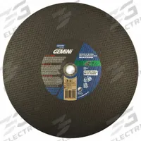 NORTON Abrasive Cut-Off Wheel: Type 1, 16" x 1/8", 20 mm/1" Arbor, Silicon Carbide, 36 Grit (MPN 70184623029). Key specifications — Brand: NORTON; Series: Gemini Concrete.