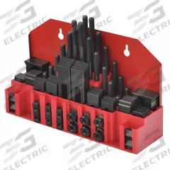 WESTWARD Machine Clamping Kit: For 9/16 in T-Slot, 3/8"-16 Stud, 52 Pc (MPN 19T329). Key specifications — Brand: WESTWARD; Includes Studs: (4) 6 in.