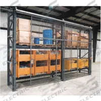 WIRECRAFTERS Enclosure Kit: 5 Bays, 96 in x 48 in x 96 in, 10 ga, Steel, Powder Coated, Gray (MPN RE8848SD5). Key specifications — Brand: WIRECRAFTERS; Material: Steel; Includes: Overhead Track; Includes Hardware: Yes; Finish: Powder Coated; Color: Gray.