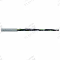CHAINFLEX Control Cable: 16 AWG, 2 Conductors, Order by the Foot, PVC Jacket, 300 V (MPN CF130-15-02). Key specifications — Conductor Material: Copper; Conductor Configuration: Single; Minimum Bend Radius Factor - Fixed: 4 x OD; Minimum Bend Radius Factor - Flexible: 6 x OD; Includes Ground: Yes; Minimum Bend Radius Factor - E-Chain: 7.5 x OD; Resistance Properties: Flame Retardant; Standards: CF130.15.07.UL ISO Class 1 (Outer Jacket Material).