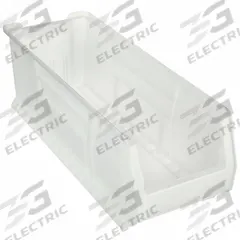 AKRO-MILS Super Size Bin: 29 7/8 in Overall Lg, 11 in x 10 in, Clear, Stacking Capable (MPN 30292SCLAR). Key specifications — Mobility: Stationary; Material: Plastic; Brand: AKRO-MILS; Stackable: Stacking Capable.