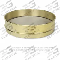 ADVANTECH Standard Stainless Steel Cloth Test Sieve: Stainless Steel, 12 in Outside Dia, 3 in Ht (MPN 7BS12I). Key specifications — Screen Material: Stainless Steel; Brand: ADVANTECH; Frame Material: Brass; Standards: ASTM E11; US Standard Screen Size: #7.