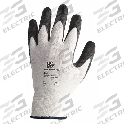 KLEENGUARD Knit Gloves: XL ( 10 ), ANSI Cut Level A2, Palm, Dipped, Polyurethane, HPPE - Light-Duty Cut-Resistant Gloves with Polyurethane Coating