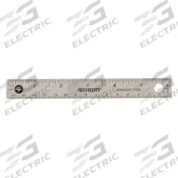 WESTCOTT Ruler: 10414, 6 in, 0.05 in Thick, 1/16 in/1 mm, Clear, Black, Flex, Etched Graduation Mark. Key specifications — attr939978: 1/16 in; attr934745: WESTCOTT; attr944509: Clear; attr939993: Decimal; attr986193: Etched.