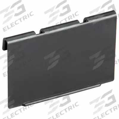 QUANTUM STORAGE SYSTEMS Label Holder: 4 in x 2 1/4 in, Black, Adhered, 24 Label Holders - Snap-On Label Holders