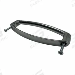 HADRIAN Door Pull: Chrome Zamac, Chrome-Plated, 6 3/4 in Overall Ht, 1/2 in Overall Wd (MPN 610112). Key specifications — Compatible Partition Material: Metal; Material: Chrome Zamac; Finish: Chrome-Plated; Component Type: Door Pull; Brand: HADRIAN.