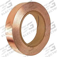 3M Conductive Electrical Tape: 1/2 in Wd, 18 yd Lg, 3.5 mil Thick, 600 V Volt Rating, Brown, Acrylic (MPN 1182-1/2"X18YD)