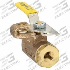 APOLLO Manual Two-Way Ball Valve: 1/4 in, Bronze, Straight, FNPT x FNPT, 600 psi Max. Pressure (CWP) (MPN 75-101-41). Key specifications — Brand: APOLLO; Handle: Locking Lever.