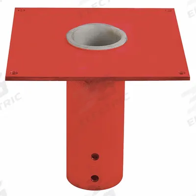 Dayton Mounting Base: Socket, 2,000 lb Max Load Capacity, Welded Steel - Socket-Mount Bases