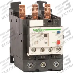 SCHNEIDER Overload Relay: Thermal Protection, 3 Poles, 1NO/1NC, Phase Loss Sensitivity, 48 A – 65 A (MPN LRD365L). Key specifications — Brand: SCHNEIDER; Auxiliary Contact Form: 1NO/1NC; Compatible Contactor Series: TeSys Deca; Terminal Connection Type: Screw Clamp Terminals; Maximum Voltage Rating: 690V AC; Phase Loss Sensitivity: Yes; Thermal Units Required: None (Relay Includes Integrated Bimetallic Elements); Compatible Contactors: TeSys Deca (50 to 65 Amp Models).