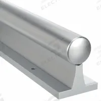 PBC LINEAR Pre-Drilled Linear Shaft Assembly: 1/2 in Shaft Dia, 9 in Lg, Ceramic Coated, Aluminum (MPN CCR08-009.000). Key specifications — attr111735: PBC LINEAR; attr111741: Ceramic Coated.