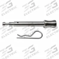EQUIPMENT LOCK COMPANY Lock: 2 in Compatible Hitch Size, 5/8 in Pin Dia, I/II/III, 8 in Overall Lg (MPN Hitch Pin Lock). Key specifications — Material: Hardened Stainless Steel; Vehicle Class: III; Finish: Powder Coated; Includes: (2) Keys; Brand: EQUIPMENT LOCK COMPANY.