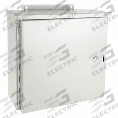 WIEGMANN Enclosure: Steel, 16 in x 16 in x 6 in, 3R, Solid Cover, Hinged, Painted (MPN RHC161606). Key specifications — Brand: WIEGMANN; Closure Method: 1/4-Turn Latch; Knockouts: Not Included.