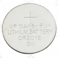APPROVED VENDOR Coin Cell Battery: 2016 Battery Size, Lithium, 90 mAh Capacity, 3V DC, 0.788 in Dia (MPN 2CUR7). Key specifications — Voltage - Batteries: 3V DC; Battery Chemistry: Lithium; Product Type: Coin Cell Battery; Battery Size: 2016; Brand: APPROVED VENDOR; Voltage - Subhead: 3V DC.