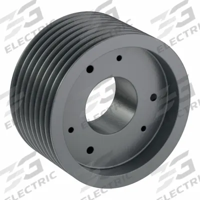 APPROVED VENDOR V-Belt Pulley: 3V650, 8 Groove, 6.5 in OD, Bushed Bore - Bushed-Bore Cast-Iron Wedge V-Belt Pulleys
