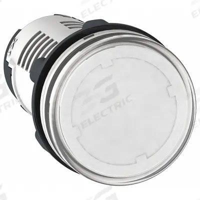 SCHNEIDER Pilot Light: 22 mm Panel Mounting Hole Dia, LED, Clear - LED Indicator Pilot Lights