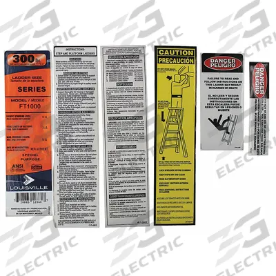 LOUISVILLE Label Kit: For 33J677/33J678/33J681/33J767/36Y485/36Y486/36Y487 - Material Handling Parts