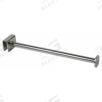 ECONOCO Straight Arm: Single, 1/4 in x 12 in x 1 1/2 in, Chrome, 14 ga Gauge, Silver (MPN RH/LR). Key specifications — Product Type: Round Tubing Hanger; Color: Silver; For Display Type: 1/2 in x 1-1/2 in Rectangular Tubing; Material: Steel; Duty Rating: Heavy Duty; Brand: ECONOCO; Finish: Chrome; Mounting Type: Hanging.