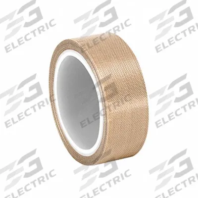 ST GOBAIN Cloth Tape: 1 in Wd, 5 yd Lg, 5.3 mil Thick, Silicone, Brown - PTFE Slick Surface Tape