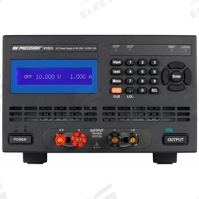 B&K PRECISION DC Power Supply: Dual Range DC, Included, 5.1 in H x 8.3 in W x 16.3 in D - Dual Range DC Power Supplies