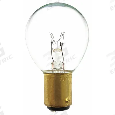 APPROVED VENDOR Incandescent Bulb: Incandescent, Double Contact Bayonet (BA15d), (S) Sign - BA15d Double-Contact Bayonet Base Lamps