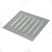 HOFFMAN Louvered Vent Kit: Louver Plate Kit, Mild Steel, 8.19 in Overall Ht, 9.5 in Overall Wd, Gray (MPN AVK86). Key specifications — Brand: HOFFMAN; Manufacturer Part Number: AVK86.