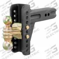 CURT Ball Mount: Universal, 2 1/2 in Compatible Ball Shank Dia, 2 in_2 5/16 in Ball Dia, Steel (MPN 45902). Key specifications — Material: Steel; Vehicle Class: Universal; Brand: CURT; Features: Protected by a Highly Durable Carbide Powder Coat Finish; Finish: Powder Coated; Includes: Pins and Clips; Mount w/ Hitch Ball Style: Adjustable; Resistance Properties: Rust-Resistant.