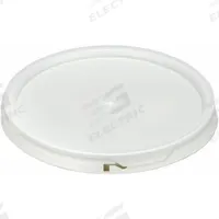 APPROVED VENDOR Pail Lid: Gasketed/Snap-On/Tear Tab, 12 1/4 in Overall Dia, White, Plastic (MPN ROP2100CVR-TT-W). Key specifications — attr1265148: Not Rated; attr1188872: APPROVED VENDOR; attr1265149: 1H2/Y27/S; attr1188855: 49EN25; attr1188854: Plastic; attr1188856: ROP2135-WM.